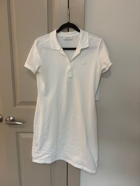 Lacoste Women's Slim Fit Stretch Mini Piqué Polo Dress